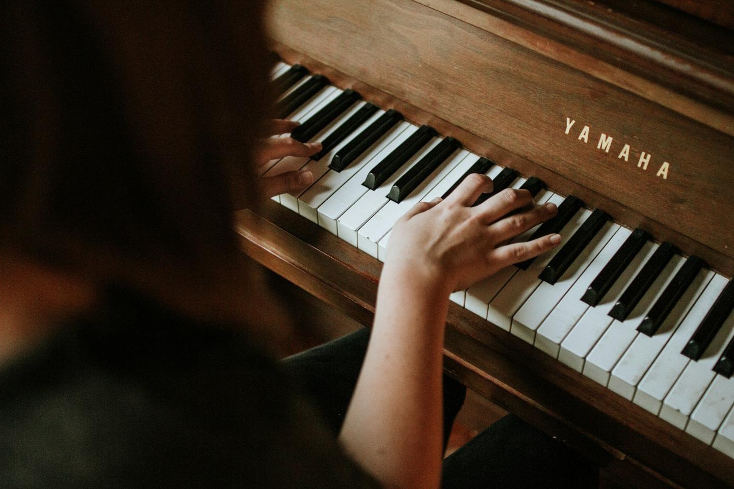 Piano lesson illustration